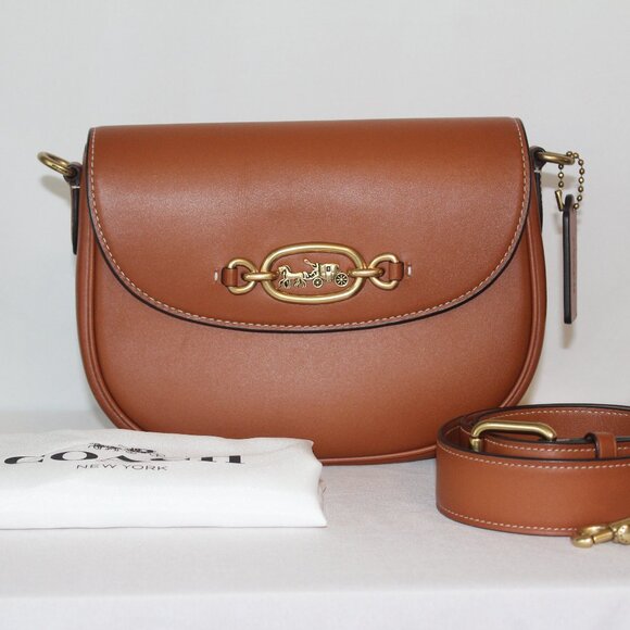 COACH Harley Crossbody Bag in Burnished Amber - Picture 1 of 7